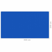 Tepih za šator 250 x 450 cm plavi