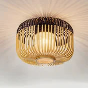 Forestier stropna svetilka Bamboo Light S, O 35 cm, črna - Dnevna soba/jedilnica - Dizajn - Bambus