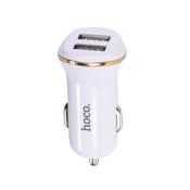 HOCO avtopolnilec Z1 adapter 2,4A - 2xUSB - bel