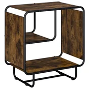 vidaXL Komoda Dimljen hrast 60 x 37,5 x 64,5 cm Predelan les