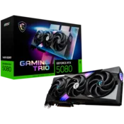 MSI Video Card Nvidia Gaming GeForce RTX 5080 16GB GDDR7 PCI Express 5.0 Video Card RTX 5080 16G GAMING TRIO OC