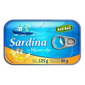 SARDINA U BILJNOM ULJU BAŠ BAŠ 125G