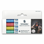 Set metalnih markera Schneider Paint-It - 010, 0.8 mm, 4 osnovne boje