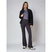 Sinsay - Flare pantalone - tamno siva