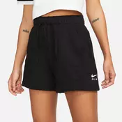 Nike W NSW AIR FLC MR SHORT, hlace, crna DV8052