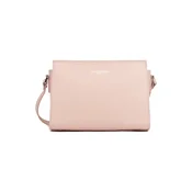 LANCASTER Paris Torba za čez ramo Lancaster Sac trotteur Zippée S Smooth Poudre roza