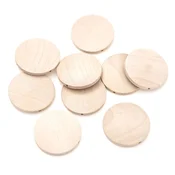Lesene kroglice - Disk | 40 mm, 10 pcs