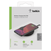 Belkin Wireless Charging Pad 10W Micro-USB Cab w. adaptor black