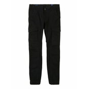 Jack & Jones Junior Hlače Paul Flake Akm, črna