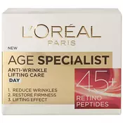 Loreal Paris dnevna krema proti gubam Age Specialist Anti-wrinkle 45+, 50 ml