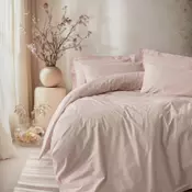 Dekordom posteljina cb ranforce double - plain line - pudra ( 044293 )