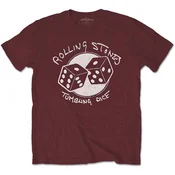 The Rolling Stones Tumbling Dice Maroon Red XL Majica