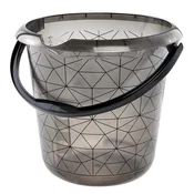 keeeper OKRAŠENO VEDRO, 30X28CM KRISTALNO SIVO 10L