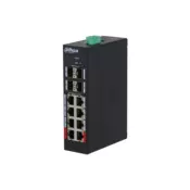 Dahua HS4412-8ET-120 12-portni ojačani upravljani switch z 8 porti PoE