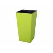 Prevleka za cvetlični lonec ELISE plastična zelena mat 20x20x36cm