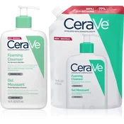 CeraVe Cleansers Foaming Cleanser set za normalno i masno lice