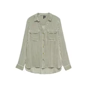 VERO MODA Bluza VMBUMPY oliva / bela