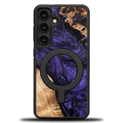 shumee Ovitek Bewood Unique za Samsung Galaxy S25 - vijoličen z MagSafe