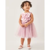 Monsoon Haljina za devojcice Annabelle 3D Flower, Roze