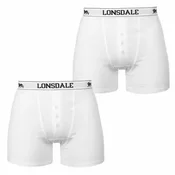 shumee Moške boksarice Lonsdale, 2 kosa, bele, velikost 4XL