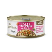 Applaws Taste Toppers probno mješovito pakiranje 8 x 156 g - Piletina s lososom, bundevom, mrkvom i graškom