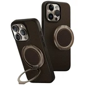 shumee Ovitek UNIQ Magclick GripFit za iPhone 16 Pro rjave barve