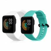 2x Zapestnica za Xiaomi Mi Watch Lite/Redmi Watch - bela