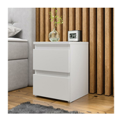 Nocni stocic MALWA 40x30 cm, sjajna bela