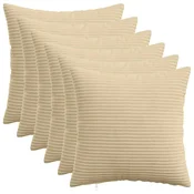 Vidaxl Prevleka za blazino 6 kos HEERLEN Siva zelena 30 x 30 cm