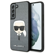 Karl Lagerfeld originalna maska za Samsung Galaxy S22+ KLHCS22MSAKHSL Saffiano Ikonik Karl`s Head