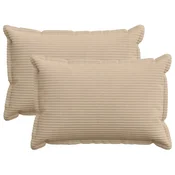 vidaXL Prevleka za blazino 2 kos HOUTEN Taupe 40 x 60 cm korduroy