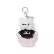 Karl Lagerfeld Privjesak za kljuceve  Ikon Choupette Plüschtier-Schlüsselanhänger   bijela