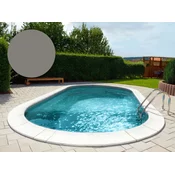 BWT Poolfolie Oval 525 x 320 x 135 cm - Gray - Debljina 0,8 mm / s ovjesnim rubom P1