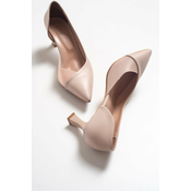 LuviShoes 353 Nude Skin Heels Womens Shoes