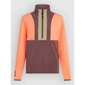 ONeill FwcCruz Triple Polartec Half-Zip Fleece Swe funky peach colour block