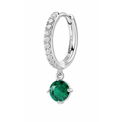 Brosway Okrogli enojni uhani Fancy Life Green FLG82