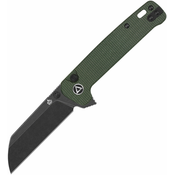 QSP Knife Penguin Button Lock Blk Green