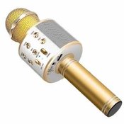 Karaoke Bluetooth Mikrofon sa Zvučnikom - Zlatni