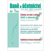 DaÚ 2/2024 Daňové přiznání FO - Zálohy na daň z příjmů, OSVČ a zúčtování zdravotního pojištění