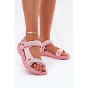 Ladies Fabric Sandals With Velcro Lee Cooper