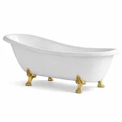 Casa Padrino Luxury Art Nouveau Bathtub White/Gold 170 cm - Made in Italy