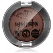 puroBIO Cosmetics Compact Eyeshadows senčila za oči odtenek 03 Brown 2,5 g