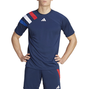 Kratka majica za vadbo adidas Performance Fortore 23 mornarsko modra barva