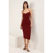 Trendyol Milla Ženska haljina Tprss25El00014, Bordo