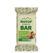 BIO BELJAKOVINSKA PLOŠČICA SLANA KARAMELA, 40 g