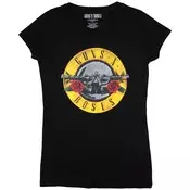Guns N Roses Classic Bullet Logo (Skinny Fit) Black S Ženske Majica