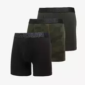 Bokserji Under Armour Performance Cotton Print 6in 3-Pack Black XL