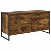 Vidaxl TV omarica Dimni hrast 100 x 36 x 49.5 cm Konstruiran les