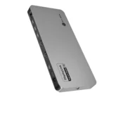 ICY BOX IB-DK7402-C31 USB-C prikljucna stanica, 2 zaslona 4K 60 Hz, PD 100 W, Gigabit LAN