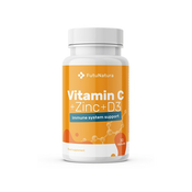 Vitamin C + cink + vitamin D3, 30 kapsul